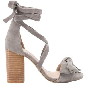 RAYE Mason Smoke Suede Wrap Block Heel Sandal Size 8.5